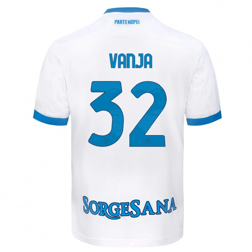Danxen Mujer Camiseta Vanja Milinković-Savić #32 Blanco Azul Cielo 2ª Equipación 2026/27 La Camisa México