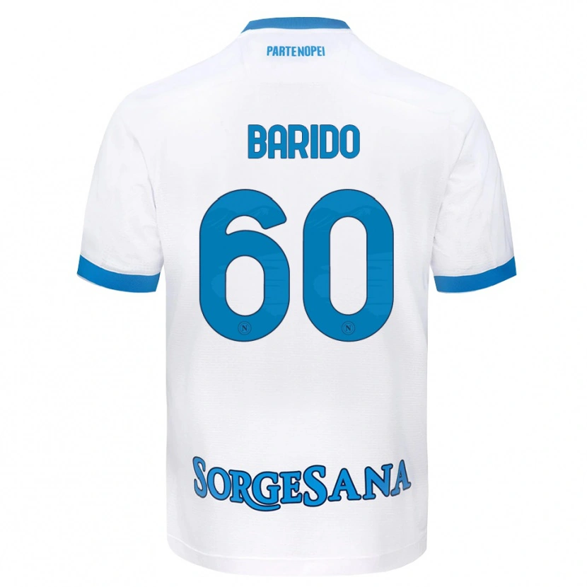 Danxen Mujer Camiseta Francisco Baridó #60 Blanco Azul Cielo 2ª Equipación 2026/27 La Camisa México