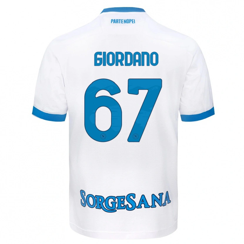 Danxen Mujer Camiseta Michela Giordano #67 Blanco Azul Cielo 2ª Equipación 2026/27 La Camisa México