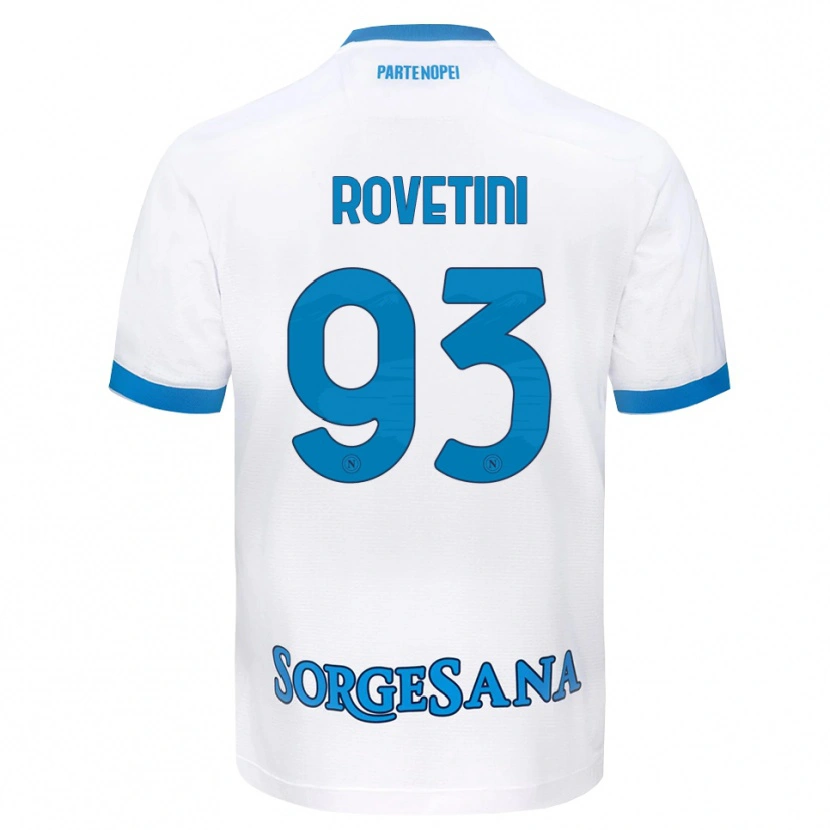 Danxen Mujer Camiseta Alessandro Rovetini #93 Blanco Azul Cielo 2ª Equipación 2026/27 La Camisa México
