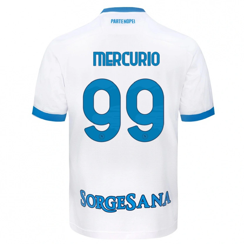 Danxen Mujer Camiseta Giovanni Mercurio #99 Blanco Azul Cielo 2ª Equipación 2026/27 La Camisa México