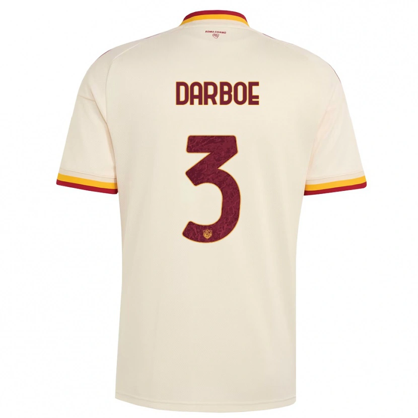 Danxen Mujer Camiseta Balagie Darboe #3 Champán Rojo Amarillo 2ª Equipación 2026/27 La Camisa México