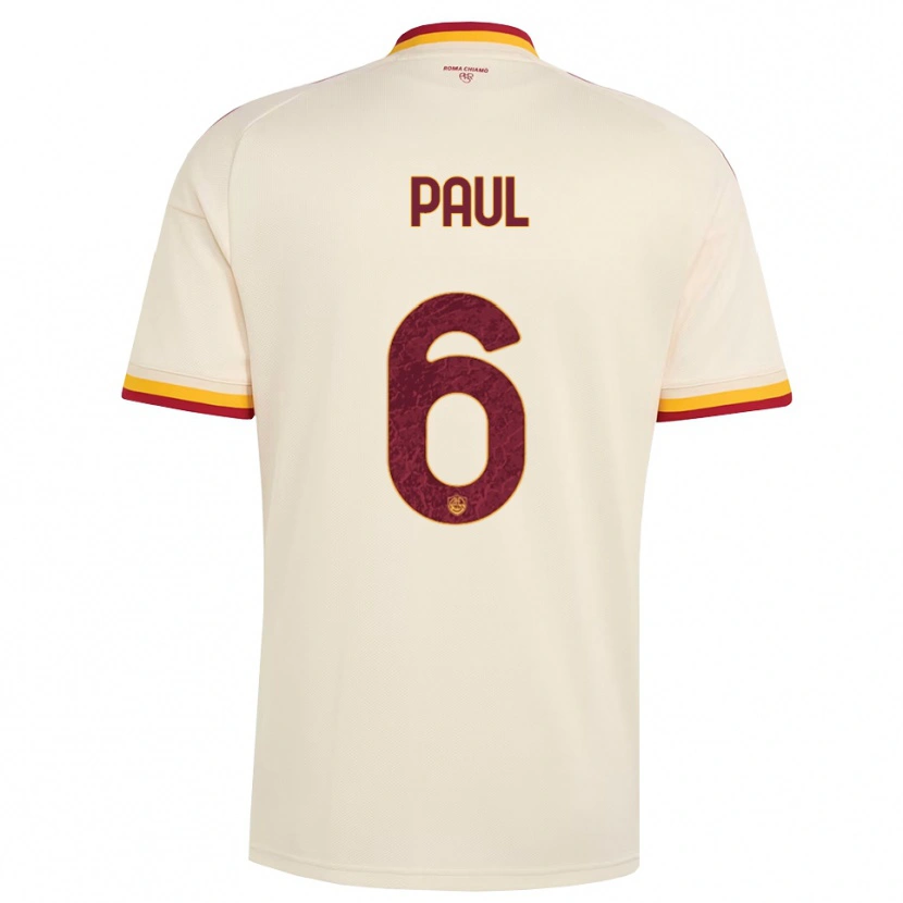 Danxen Mujer Camiseta Daniele Paul #6 Champán Rojo Amarillo 2ª Equipación 2026/27 La Camisa México