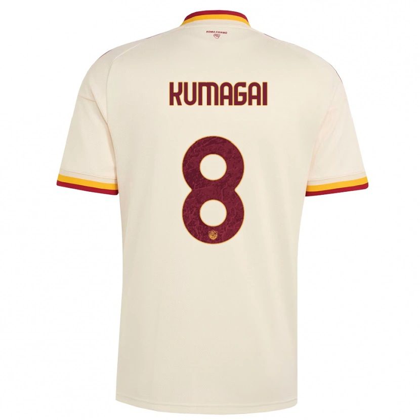 Danxen Mujer Camiseta Saki Kumagai #8 Champán Rojo Amarillo 2ª Equipación 2026/27 La Camisa México
