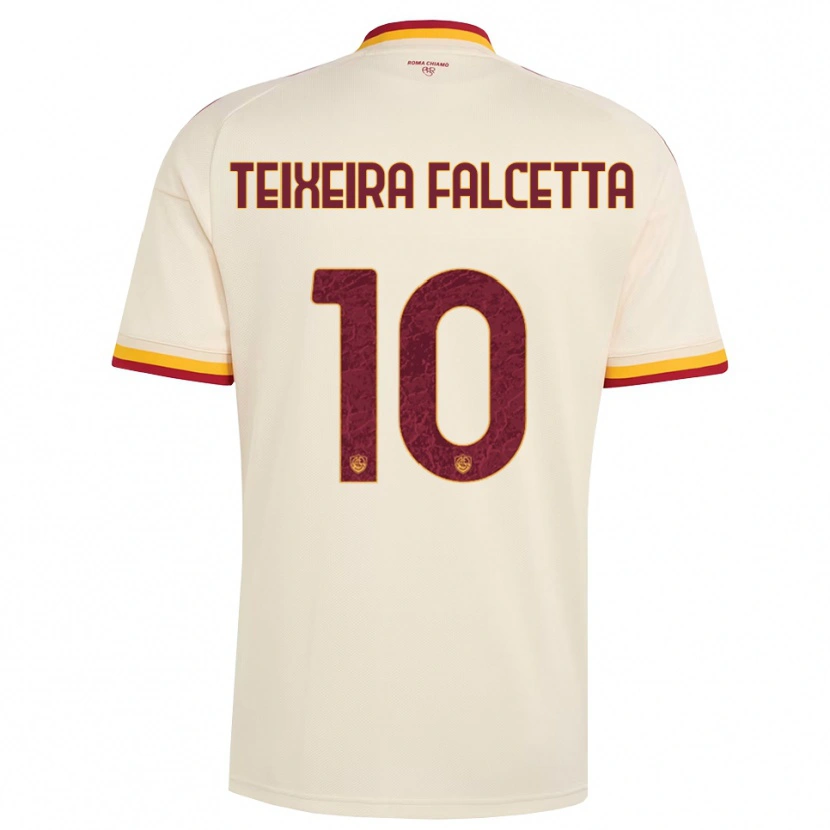 Danxen Mujer Camiseta Pietro Teixeira Falcetta #10 Champán Rojo Amarillo 2ª Equipación 2026/27 La Camisa México