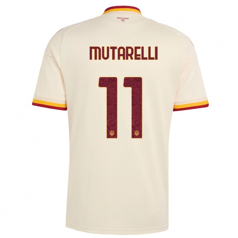Danxen Mujer Camiseta Matteo Mutarelli #11 Champán Rojo Amarillo 2ª Equipación 2026/27 La Camisa México