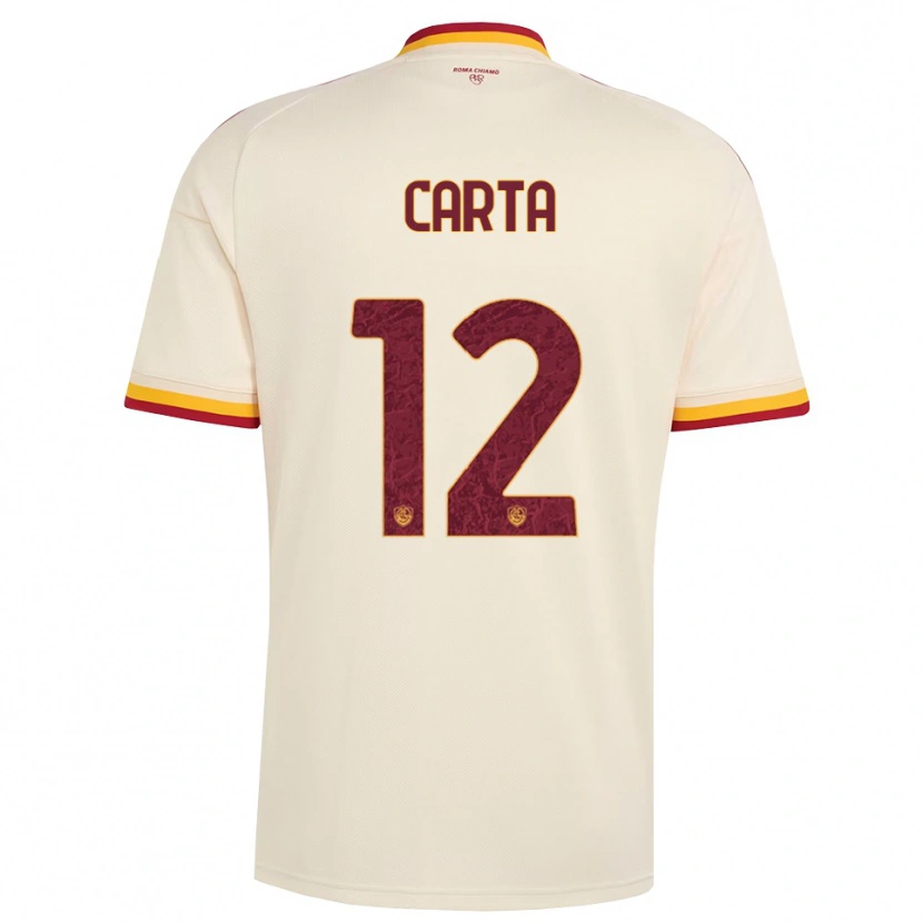 Danxen Mujer Camiseta Lorenzo Carta #12 Champán Rojo Amarillo 2ª Equipación 2026/27 La Camisa México
