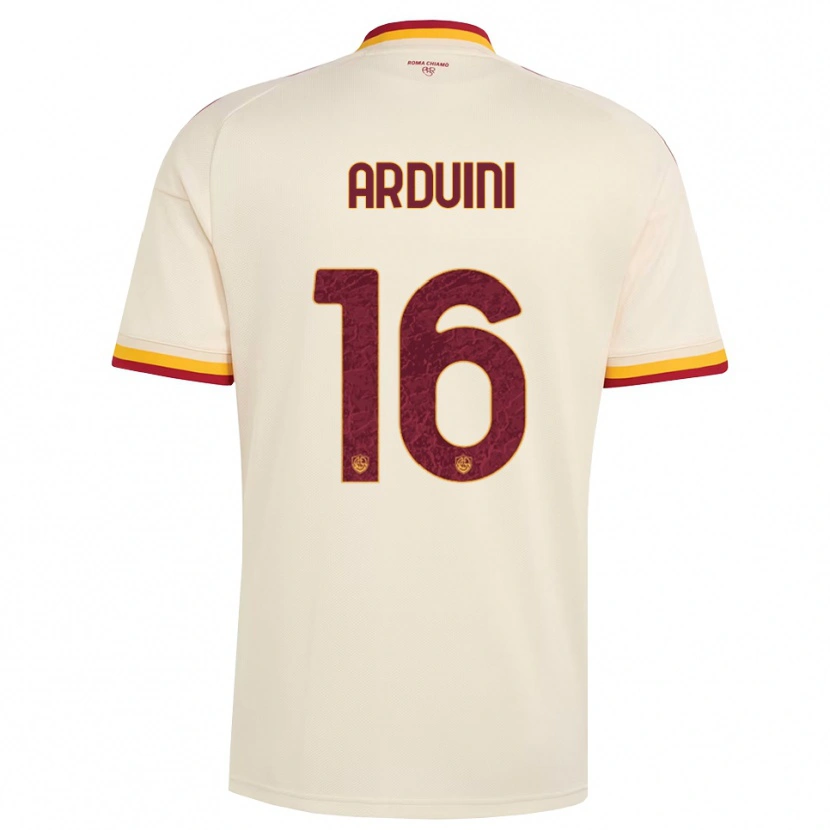 Danxen Mujer Camiseta Giacomo Arduini #16 Champán Rojo Amarillo 2ª Equipación 2026/27 La Camisa México
