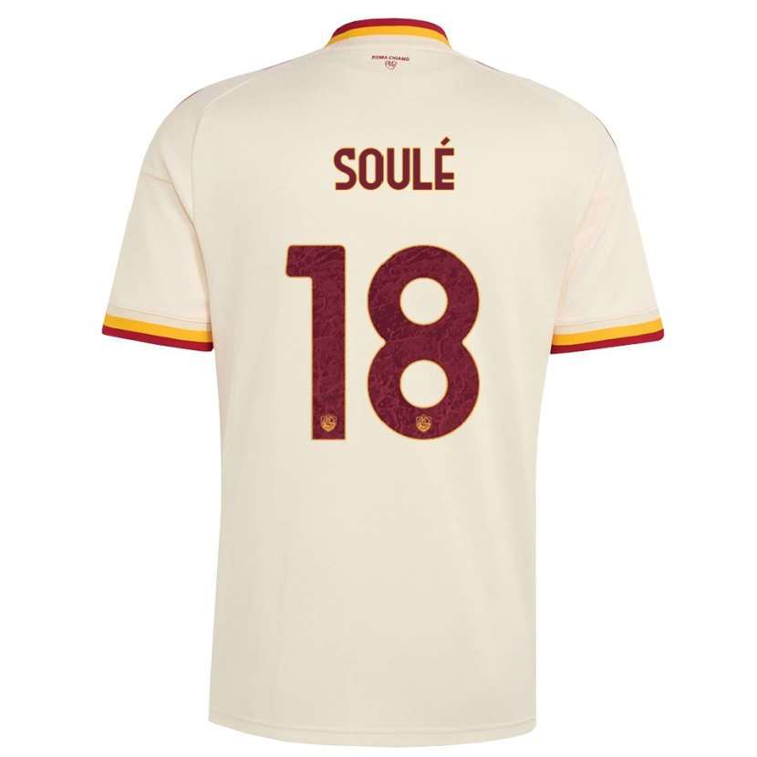 Danxen Mujer Camiseta Matías Soulé #18 Champán Rojo Amarillo 2ª Equipación 2026/27 La Camisa México