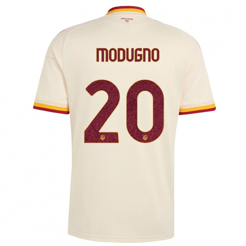 Danxen Mujer Camiseta Emanuele Modugno #20 Champán Rojo Amarillo 2ª Equipación 2026/27 La Camisa México
