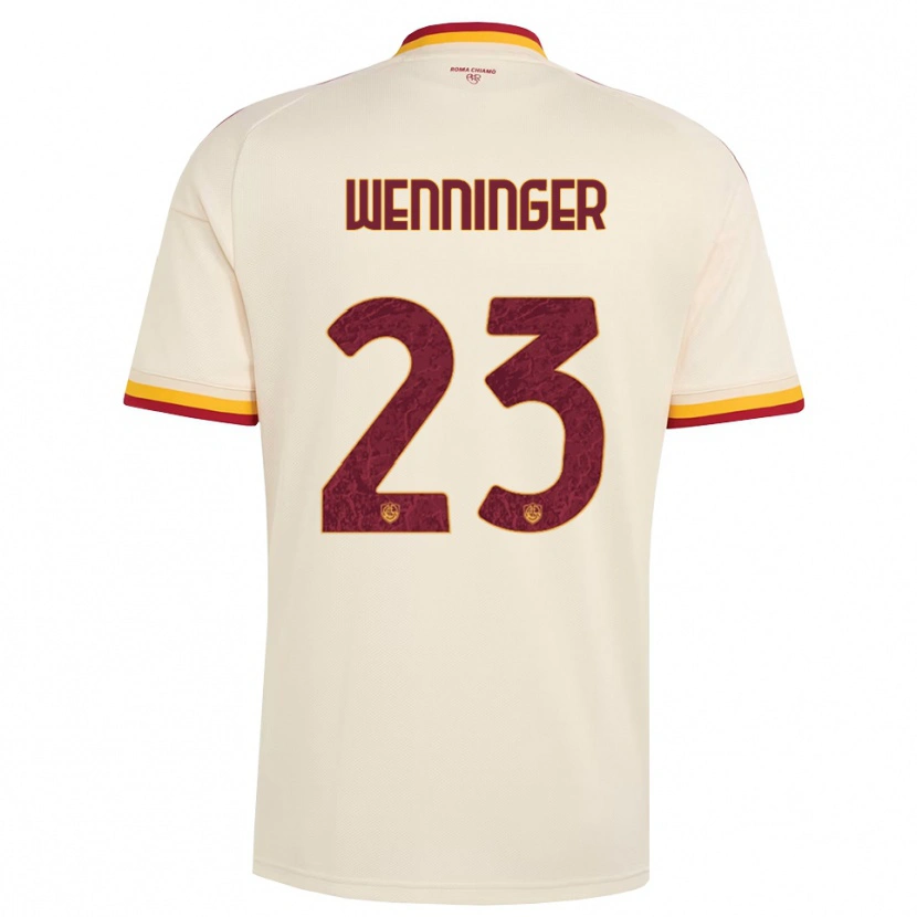 Danxen Mujer Camiseta Carina Wenninger #23 Champán Rojo Amarillo 2ª Equipación 2026/27 La Camisa México