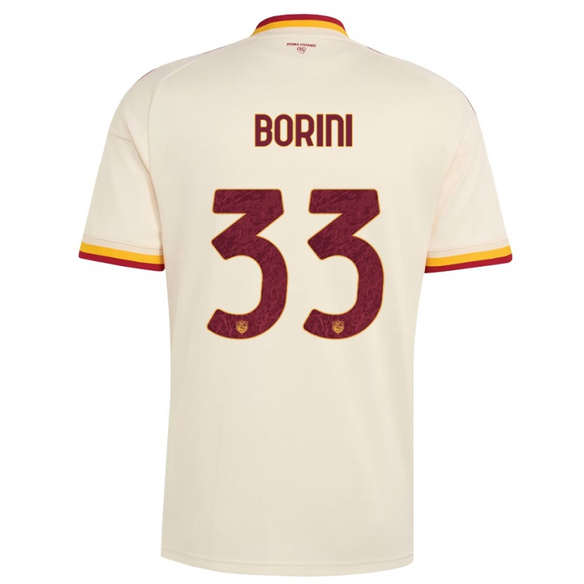 Danxen Mujer Camiseta Joyce Borini #33 Champán Rojo Amarillo 2ª Equipación 2026/27 La Camisa México