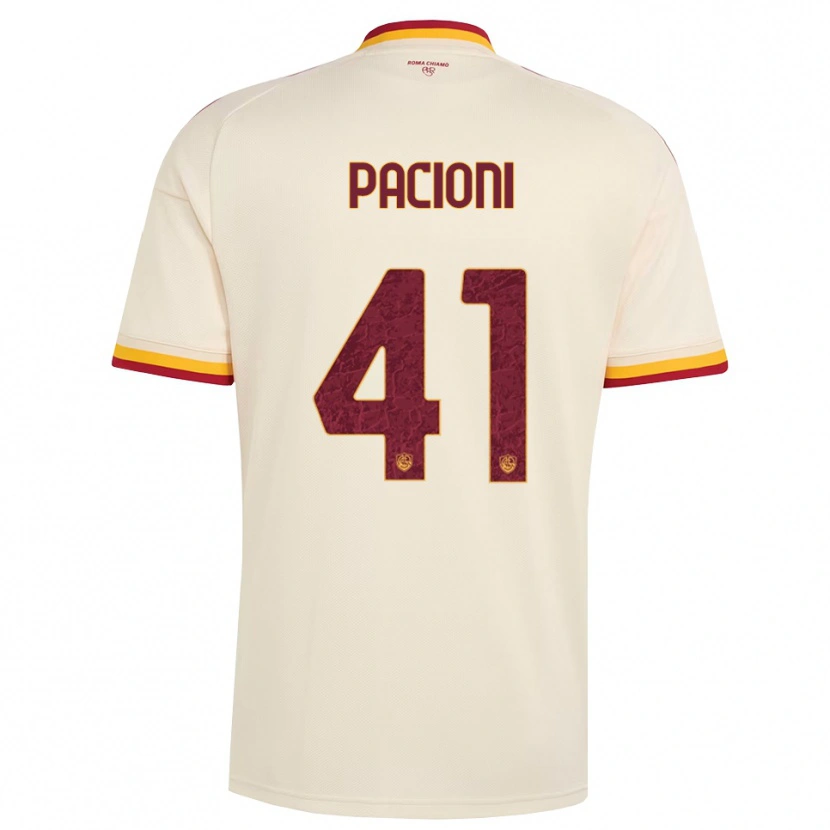 Danxen Mujer Camiseta Eleonora Pacioni #41 Champán Rojo Amarillo 2ª Equipación 2026/27 La Camisa México
