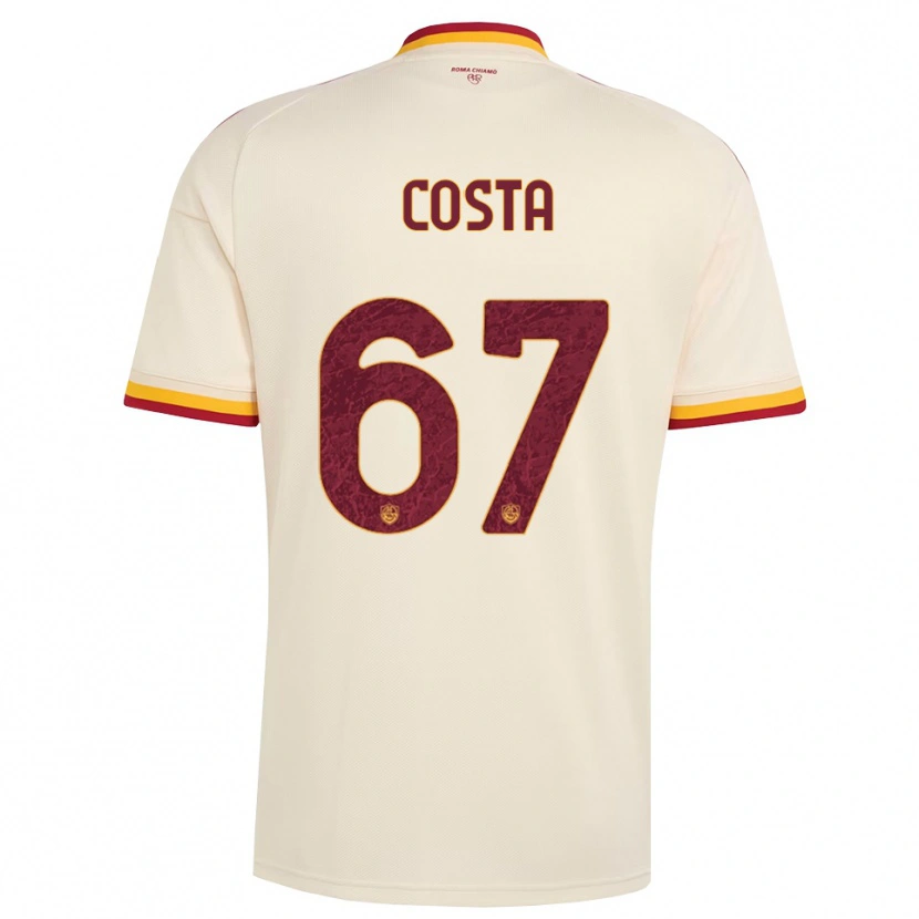 Danxen Mujer Camiseta João Costa #67 Champán Rojo Amarillo 2ª Equipación 2026/27 La Camisa México