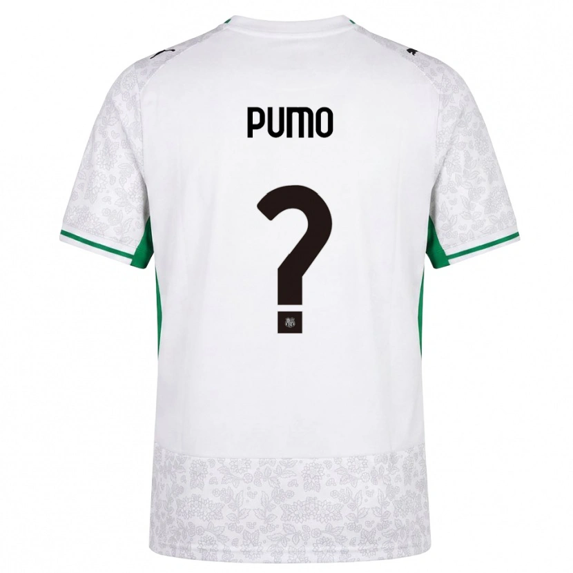 Danxen Mujer Camiseta Samuele Pumo #0 Blanco Negro Verde 2ª Equipación 2026/27 La Camisa México