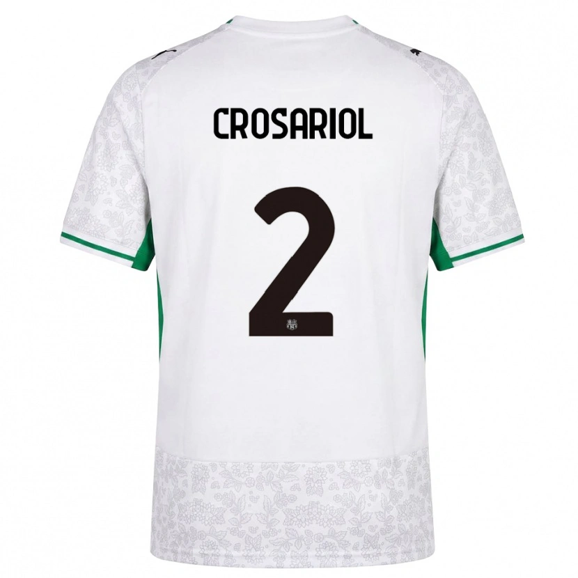 Danxen Mujer Camiseta Daniel Crosariol #2 Blanco Negro Verde 2ª Equipación 2026/27 La Camisa México