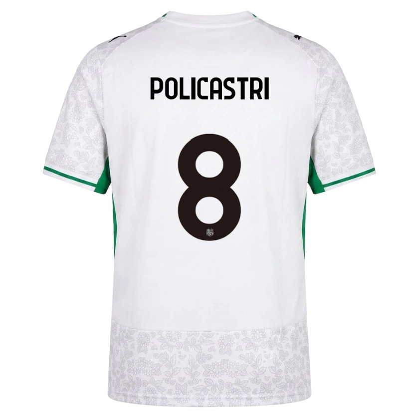 Danxen Mujer Camiseta Giuseppe Policastri #8 Blanco Negro Verde 2ª Equipación 2026/27 La Camisa México