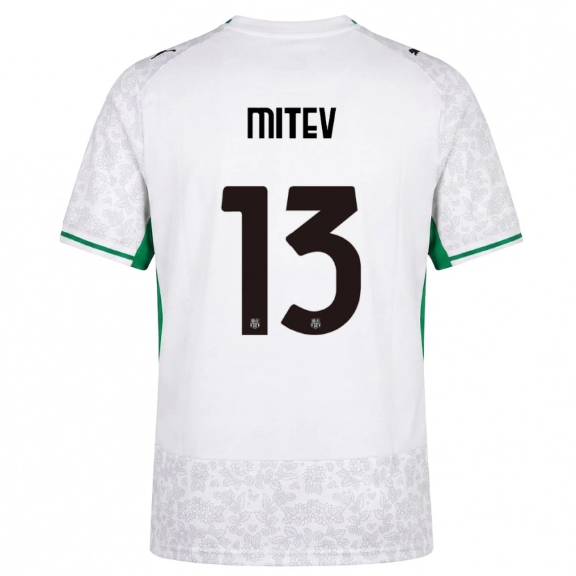 Danxen Mujer Camiseta Nikola Mitev #13 Blanco Negro Verde 2ª Equipación 2026/27 La Camisa México