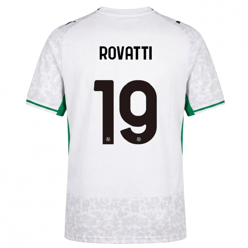 Danxen Mujer Camiseta Matteo Rovatti #19 Blanco Negro Verde 2ª Equipación 2026/27 La Camisa México