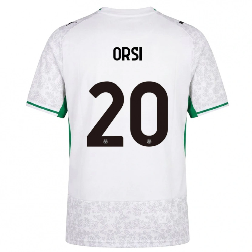 Danxen Mujer Camiseta Benedetta Orsi #20 Blanco Negro Verde 2ª Equipación 2026/27 La Camisa México