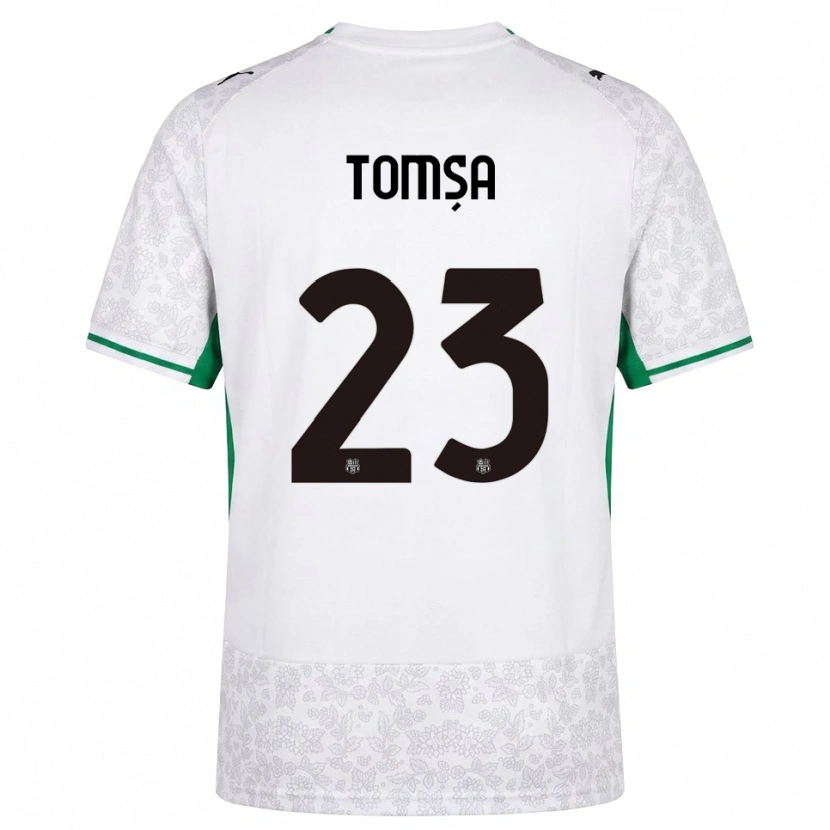 Danxen Mujer Camiseta Troy Tomșa #23 Blanco Negro Verde 2ª Equipación 2026/27 La Camisa México