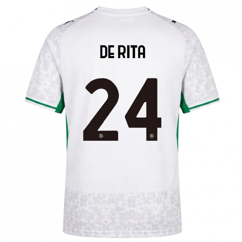 Danxen Mujer Camiseta Aurora De Rita #24 Blanco Negro Verde 2ª Equipación 2026/27 La Camisa México