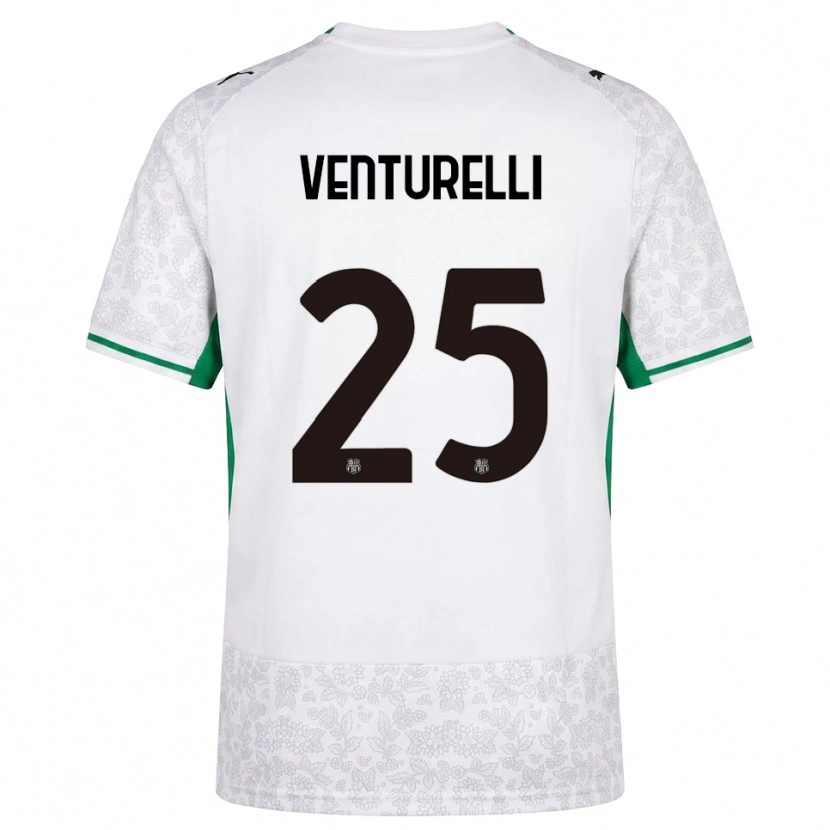 Danxen Mujer Camiseta Caterina Venturelli #25 Blanco Negro Verde 2ª Equipación 2026/27 La Camisa México
