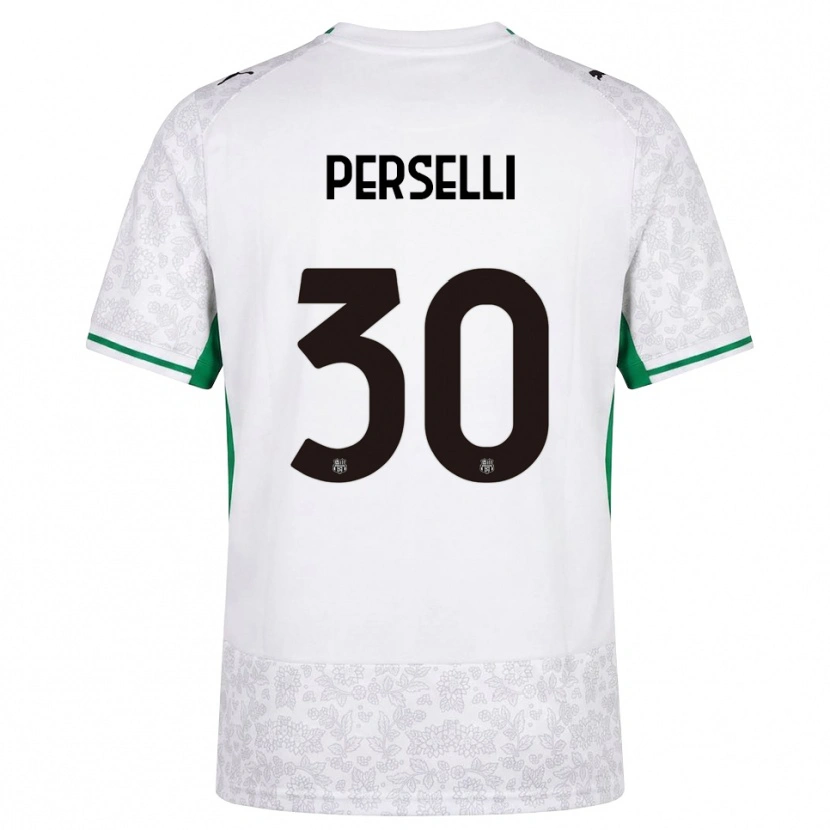 Danxen Mujer Camiseta Manuela Perselli #30 Blanco Negro Verde 2ª Equipación 2026/27 La Camisa México