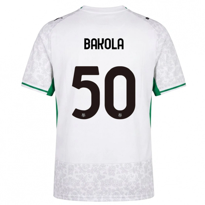 Danxen Mujer Camiseta Darryl Bakola #50 Blanco Negro Verde 2ª Equipación 2026/27 La Camisa México