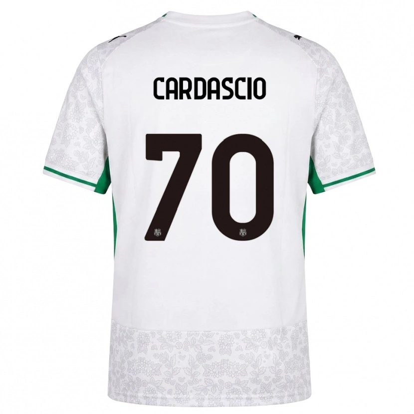 Danxen Mujer Camiseta Alessandro Cardascio #70 Blanco Negro Verde 2ª Equipación 2026/27 La Camisa México