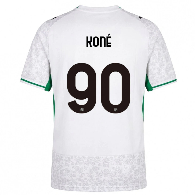 Danxen Mujer Camiseta Ismaël Koné #90 Blanco Negro Verde 2ª Equipación 2026/27 La Camisa México