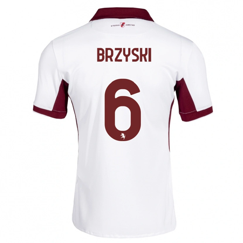 Danxen Mujer Camiseta Igor Brzyski #6 Burdeos Blanco Rojo 2ª Equipación 2026/27 La Camisa México