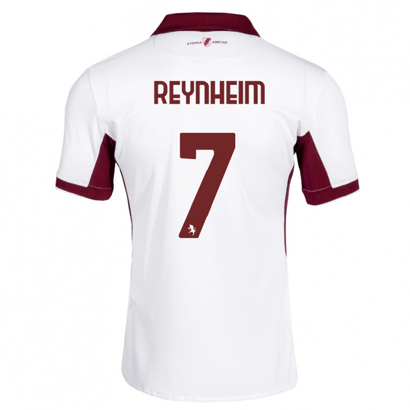 Danxen Mujer Camiseta Dávid Reynheim #7 Burdeos Blanco Rojo 2ª Equipación 2026/27 La Camisa México