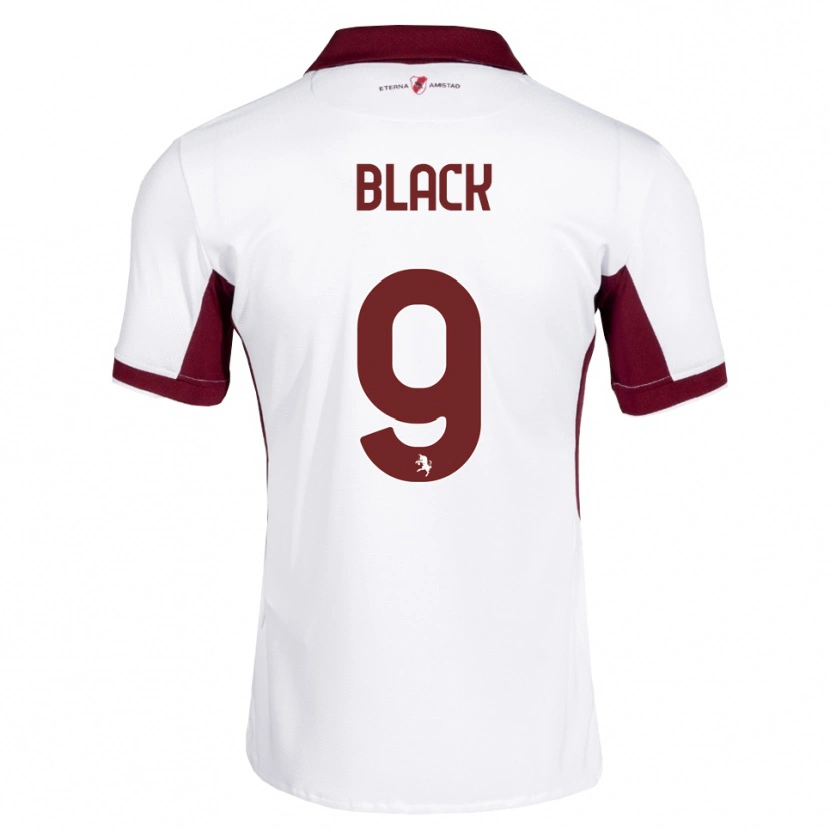 Danxen Mujer Camiseta Yahrell Black #9 Burdeos Blanco Rojo 2ª Equipación 2026/27 La Camisa México