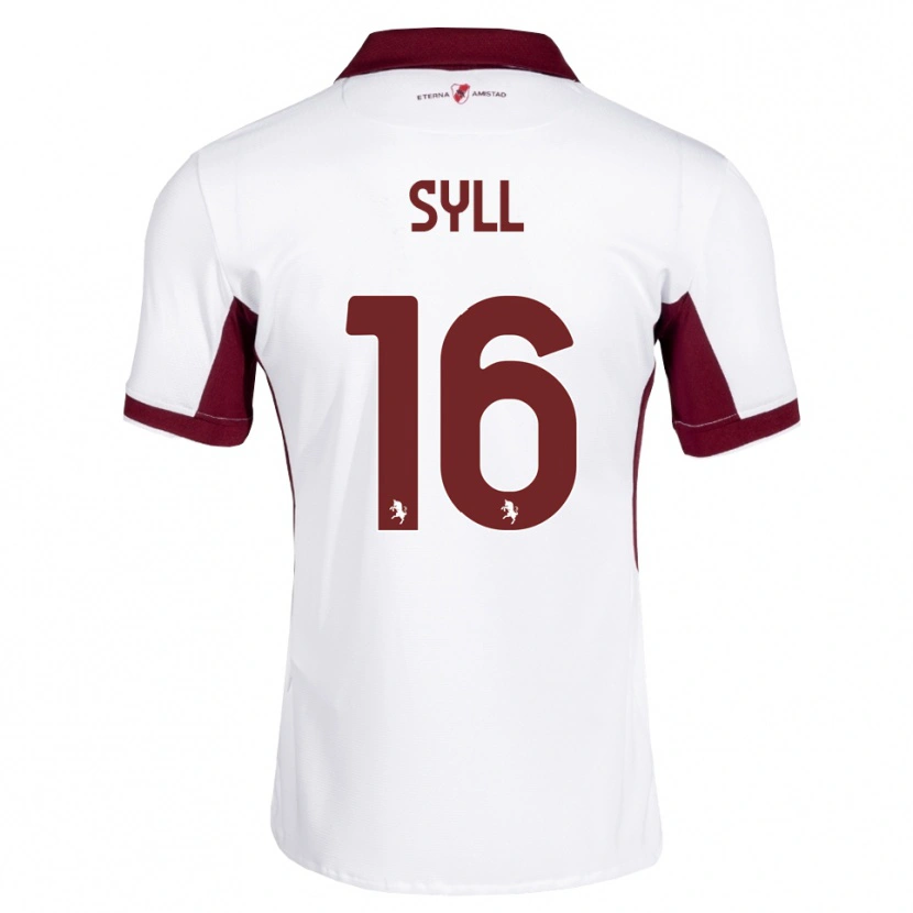 Danxen Mujer Camiseta Omar Syll #16 Burdeos Blanco Rojo 2ª Equipación 2026/27 La Camisa México