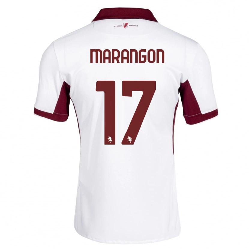 Danxen Mujer Camiseta Riccardo Marangon #17 Burdeos Blanco Rojo 2ª Equipación 2026/27 La Camisa México