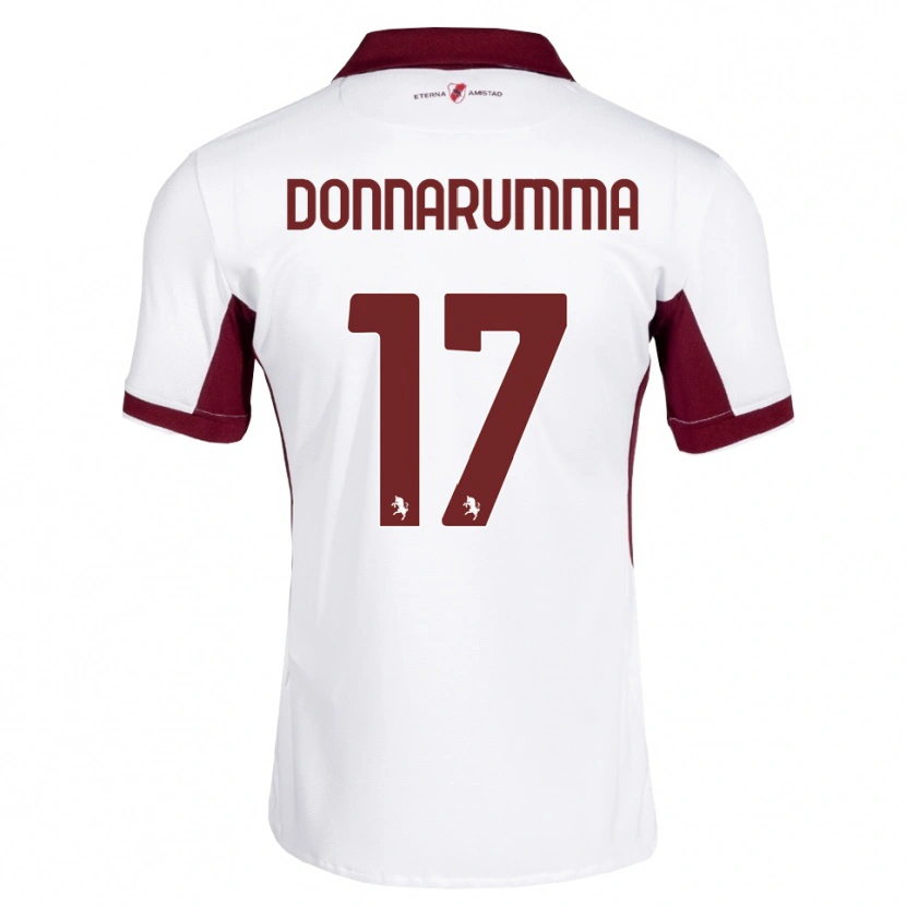 Danxen Mujer Camiseta Antonio Donnarumma #17 Burdeos Blanco Rojo 2ª Equipación 2026/27 La Camisa México