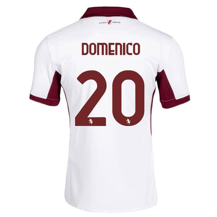 Danxen Mujer Camiseta Domenico Gai #20 Burdeos Blanco Rojo 2ª Equipación 2026/27 La Camisa México