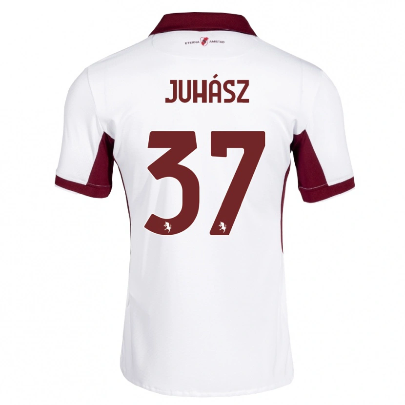 Danxen Mujer Camiseta Martin Juhász #37 Burdeos Blanco Rojo 2ª Equipación 2026/27 La Camisa México