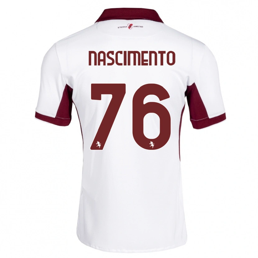 Danxen Mujer Camiseta Sandro Nascimento #76 Burdeos Blanco Rojo 2ª Equipación 2026/27 La Camisa México