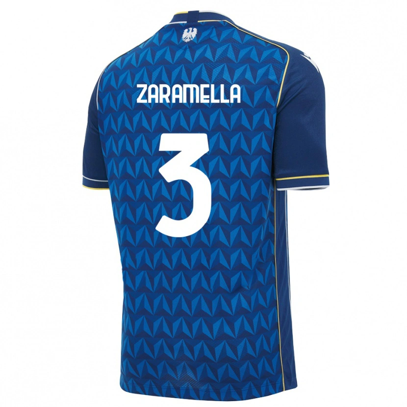 Danxen Mujer Camiseta Pietro Zaramella #3 Azul Real Blanco Azul 2ª Equipación 2026/27 La Camisa México