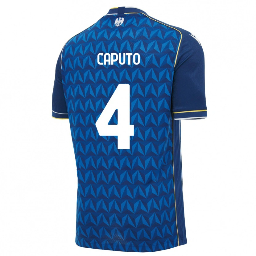 Danxen Mujer Camiseta Luigi Caputo #4 Azul Real Blanco Azul 2ª Equipación 2026/27 La Camisa México