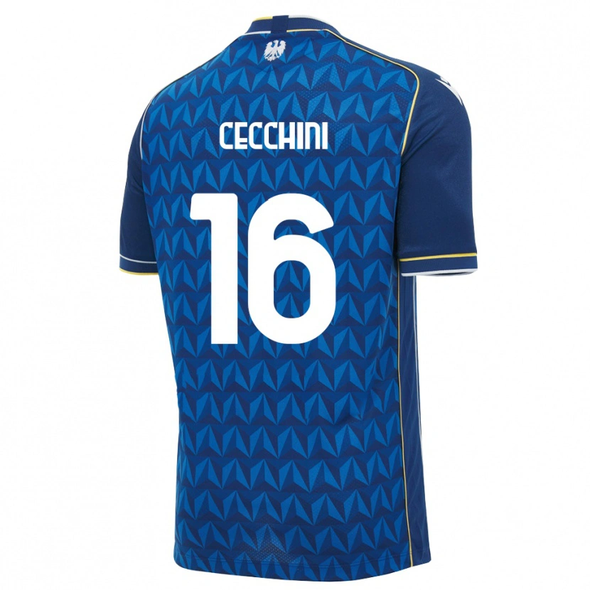 Danxen Mujer Camiseta Giorgio Cecchini #16 Azul Real Blanco Azul 2ª Equipación 2026/27 La Camisa México