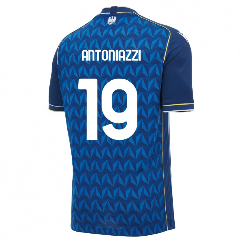 Danxen Mujer Camiseta Samuele Antoniazzi #19 Azul Real Blanco Azul 2ª Equipación 2026/27 La Camisa México