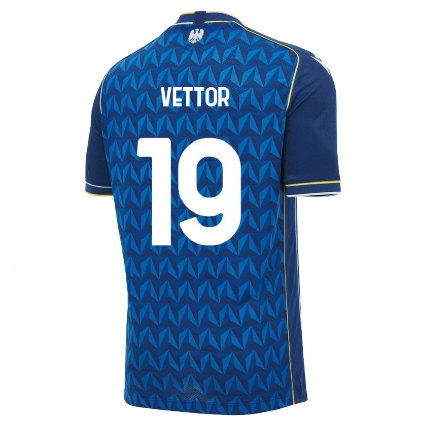 Danxen Mujer Camiseta Marco Vettor #19 Azul Real Blanco Azul 2ª Equipación 2026/27 La Camisa México