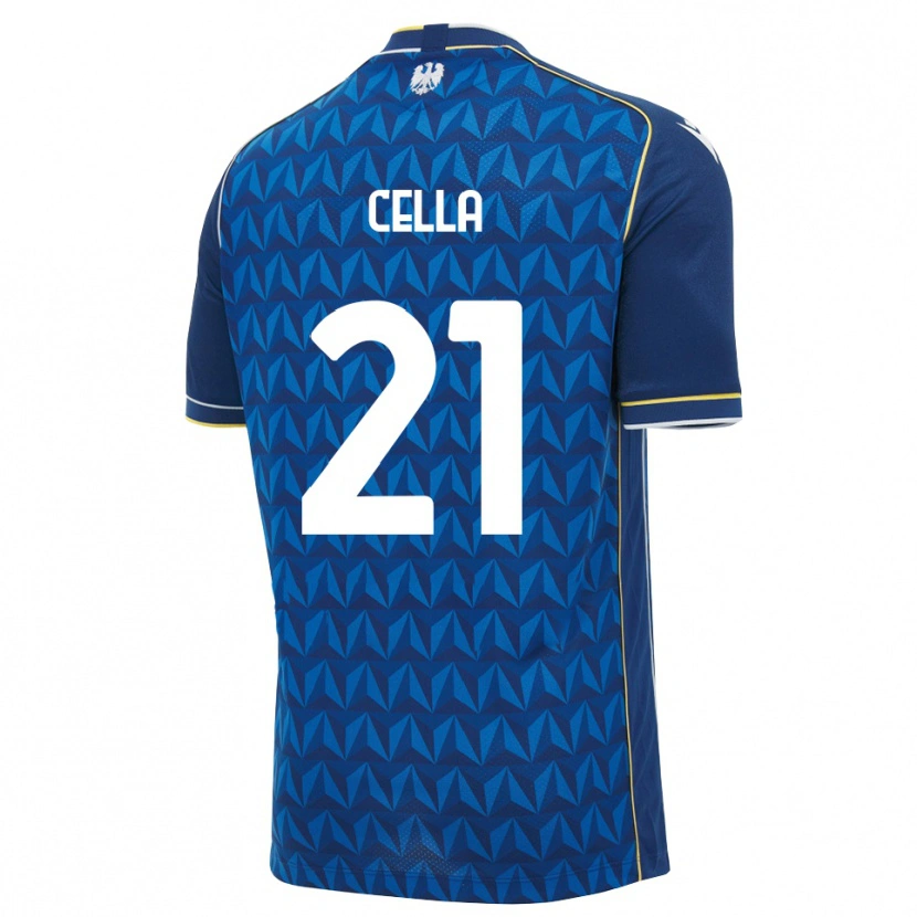 Danxen Mujer Camiseta Leonardo Cella #21 Azul Real Blanco Azul 2ª Equipación 2026/27 La Camisa México