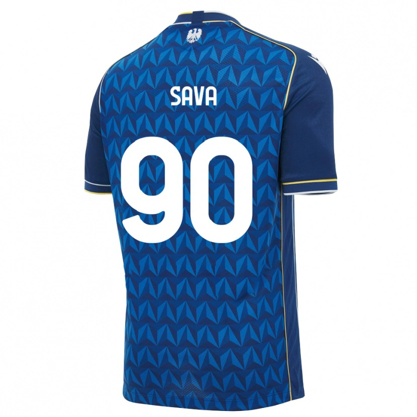 Danxen Mujer Camiseta Răzvan Sava #90 Azul Real Blanco Azul 2ª Equipación 2026/27 La Camisa México