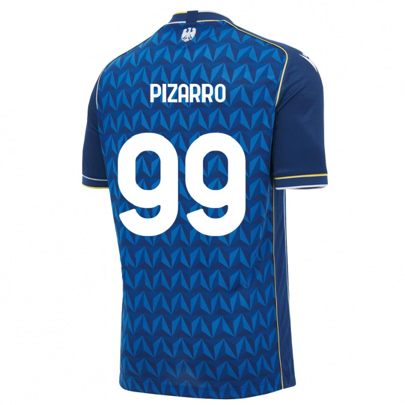 Danxen Mujer Camiseta Damián Pizarro #99 Azul Real Blanco Azul 2ª Equipación 2026/27 La Camisa México