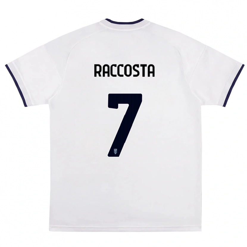 Danxen Mujer Camiseta Jacopo Raccosta #7 Blanco Rojo Azul Real 2ª Equipación 2026/27 La Camisa México