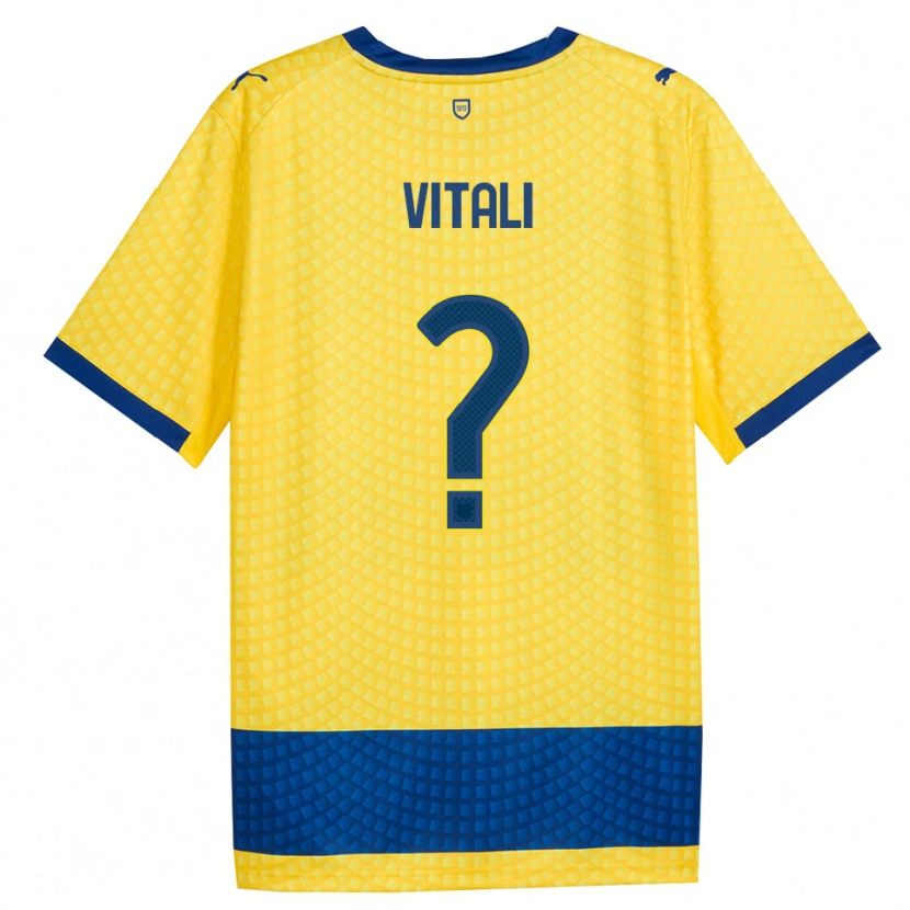 Danxen Mujer Camiseta Lorenzo Vitali #0 Amarillo Azul Negro 2ª Equipación 2026/27 La Camisa México